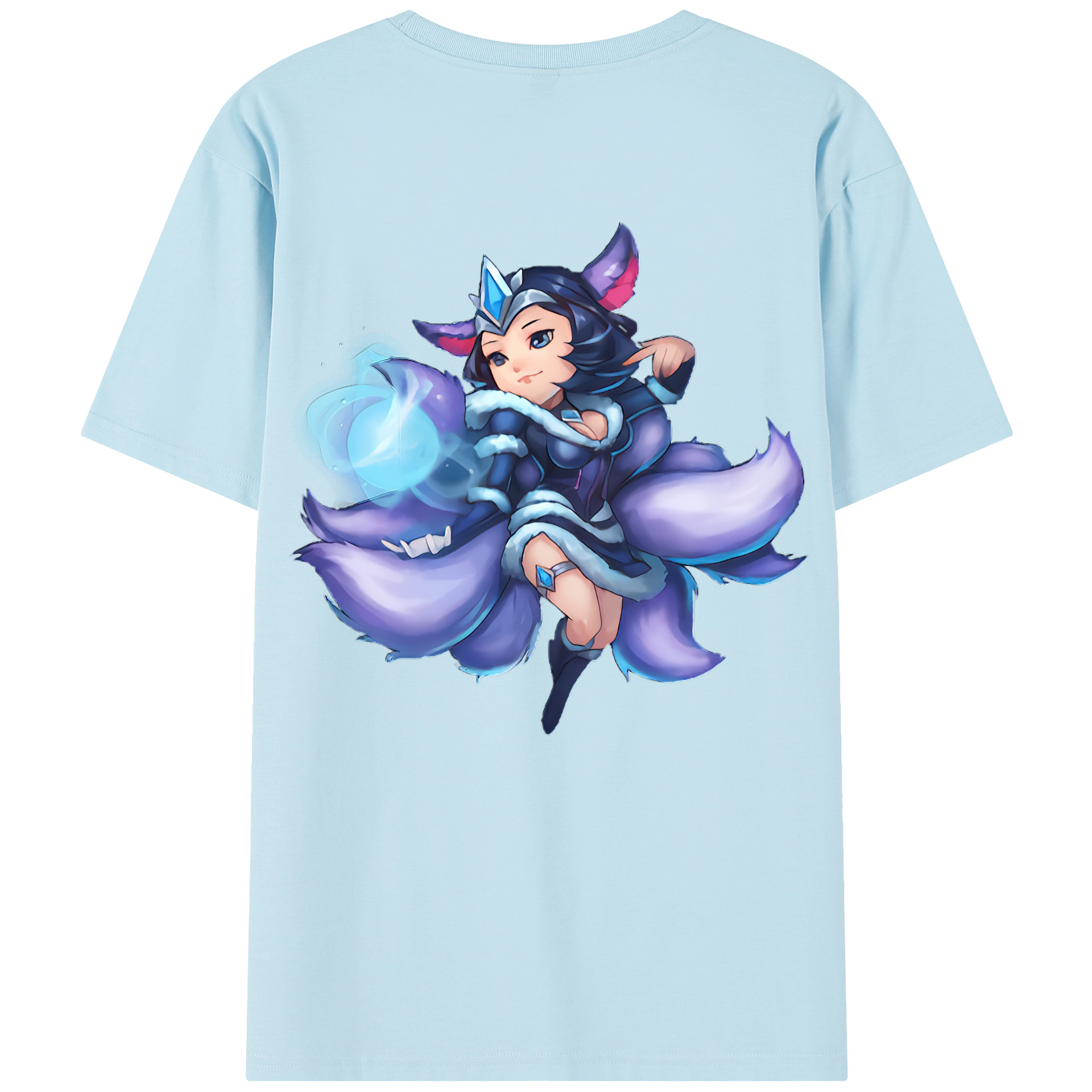 リーグ・オブ・レジェンド League of Legends LOL 綿100％半袖Tシャツ（背面プリント）
